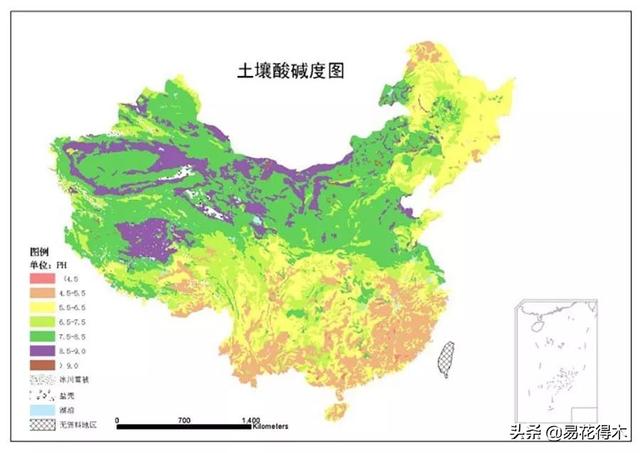 我国土壤分布以及酸碱度辨识，如何根据花卉配制植料？