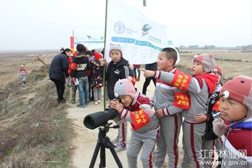 鄱阳湖保护区开展“湿地候鸟保护宣传进校园”活动