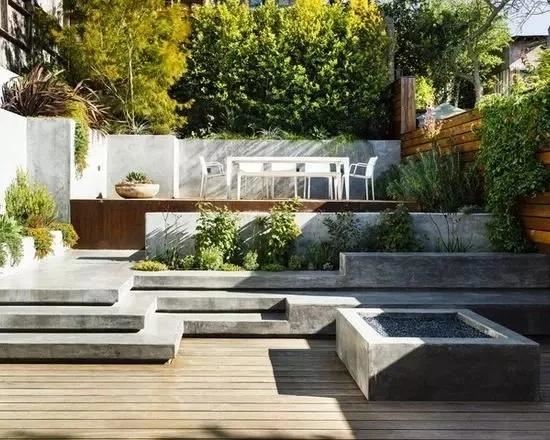 庭院有高差，更有景观层次感