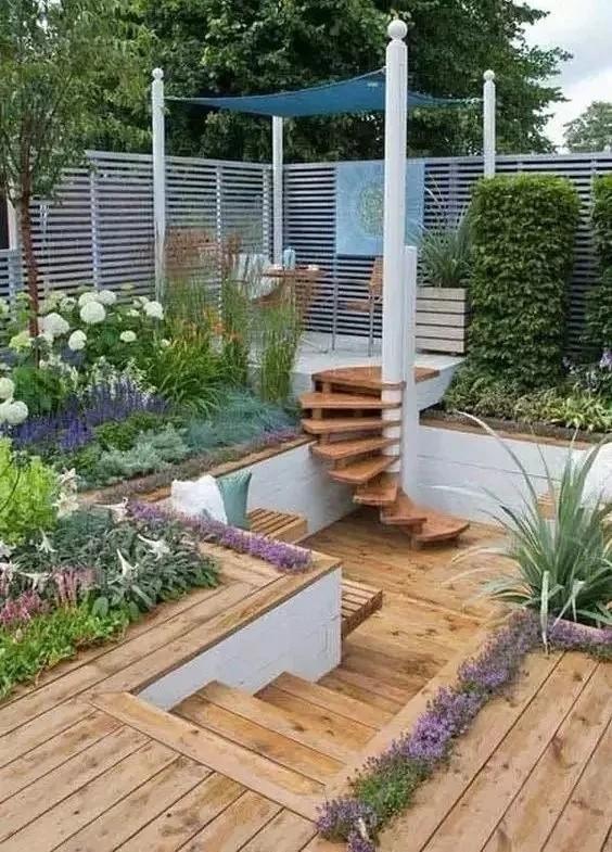 庭院有高差，更有景观层次感