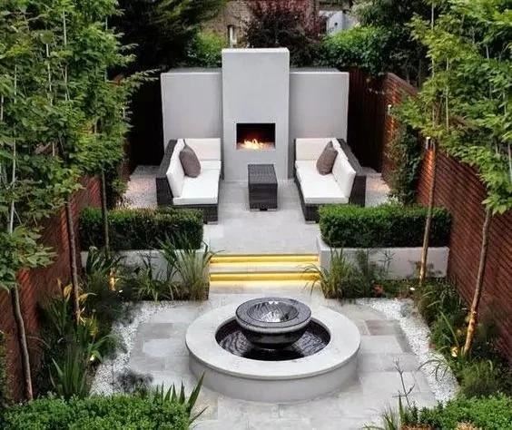 庭院有高差，更有景观层次感