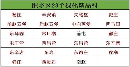 打造101个重点绿化村！23个精品绿化村！肥乡人看过来啦
