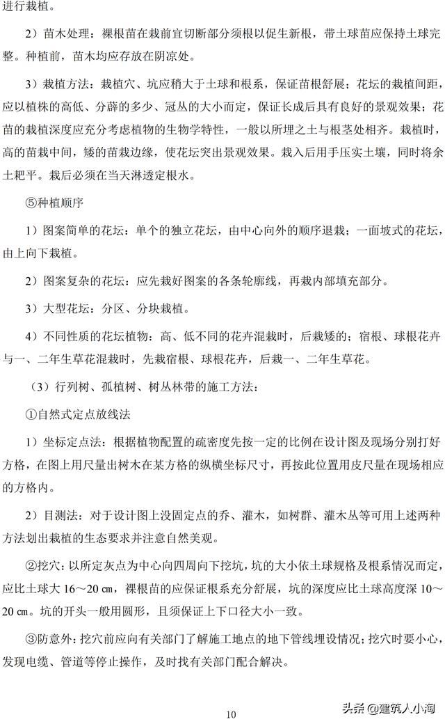 道路绿化工程施工方案(中建)