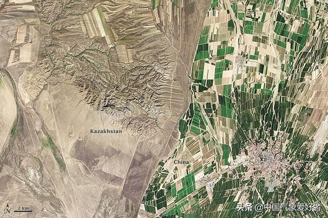 壮观!我国新疆绿化增长惊人,NASA:中国与哈萨克斯坦对比鲜明 壮观!我国新疆绿化增长惊人,NASA:中国与哈萨克斯坦对比鲜明