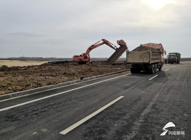 防疫不放松 威海南海新区春季绿化正当时