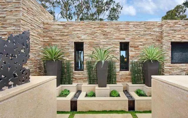 细数庭院景观中的装饰，陶，木，石，钢，瓷多样性景观小品