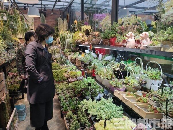 天气变暖,花卉市场升温,买花人多了起来 天气变暖,花卉市场升温,买花人多了起来