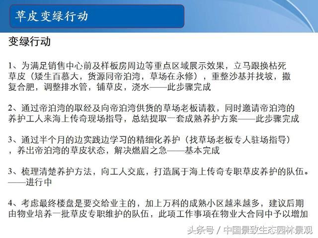 园林绿化景观草皮种植总结篇