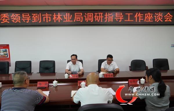贺州市委领导到市林业局调研并座谈
