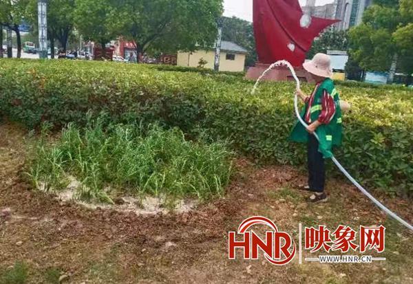 西平县城市管理局园林绿化中心全面开展抗旱保墒工作