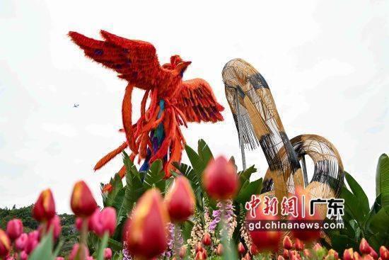 广州云台花园园林造景“凤虎灵韵”引游人