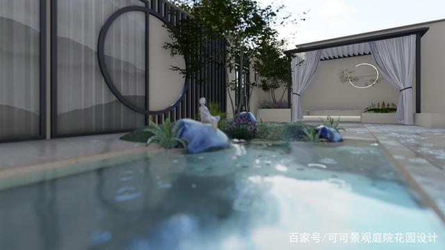 庭院花园景观设计：4大元素让花园很富意境，用心感受生活的美！