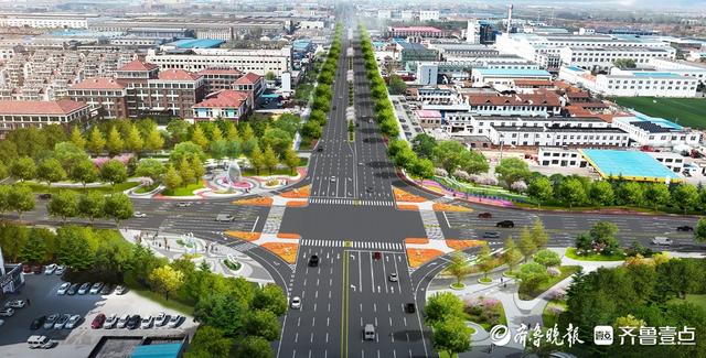 绿化带最宽超20米！胶州市打造“市政公路”