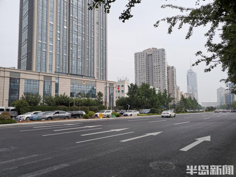 福州南路中央绿化带终于变绿了！