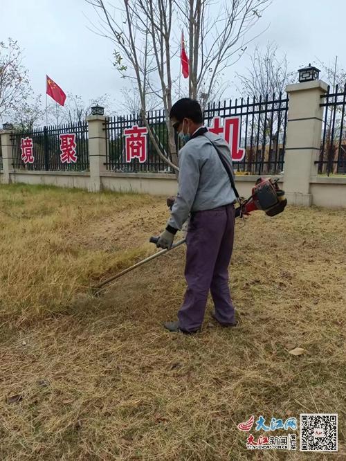 武宁县工业园区：加强绿化清理维护 提升园区整体“颜值”