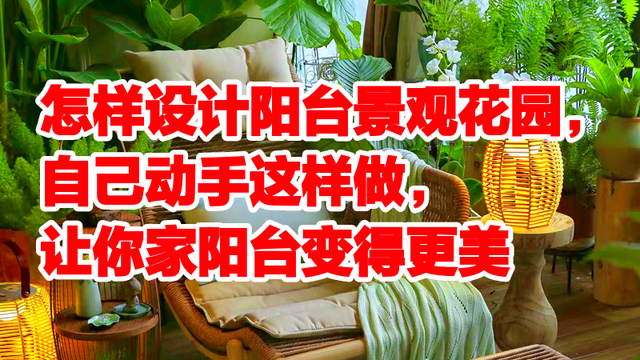怎样设计阳台景观花园，自己动手这样做，让你家阳台变得更美