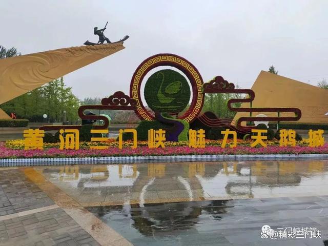 三门峡：13.7万盆鲜花装扮城市迎“双节”
