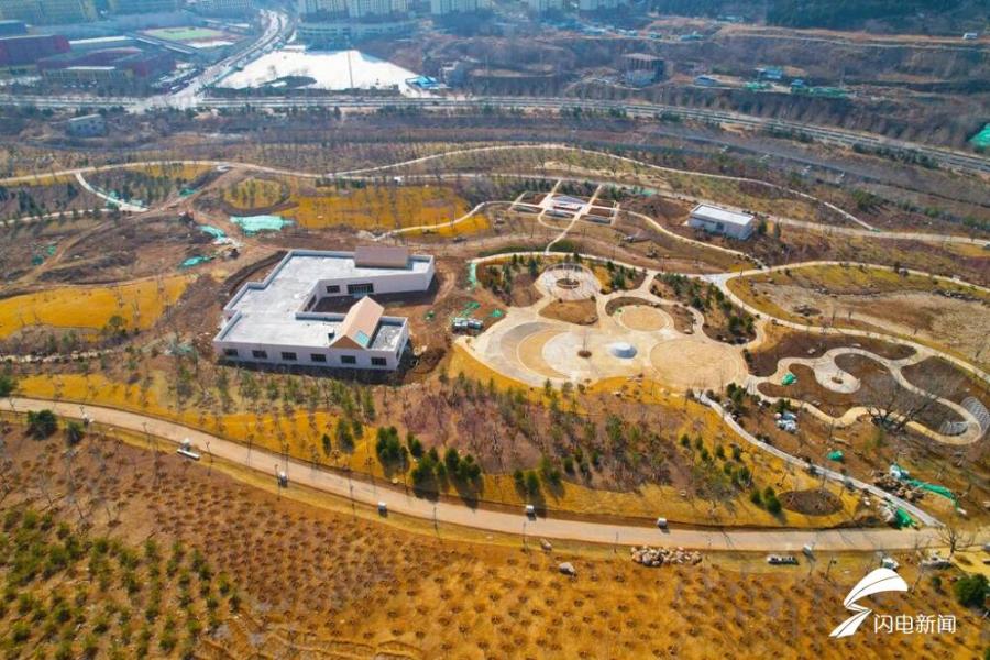 景观绿化基本完成  济南兴隆公园预计4月底前完工