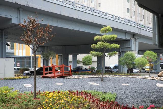 新城区“桥下空间”口袋公园亮相街头