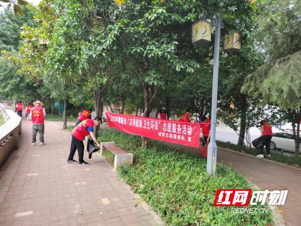 “地毯式”清理绿化带 还城市靓丽风景