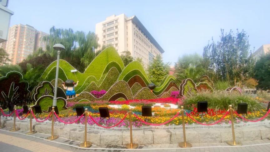 西城区做好城市绿化景观维护和布置，为“一带一路”盛会增彩