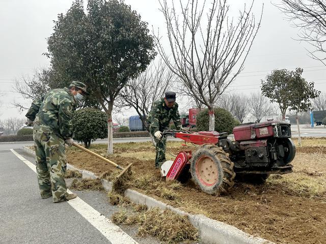三原服务区抢抓春季绿化好时光